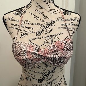 COPY - Dynamite bathing suit top-pink/cream SZ XS